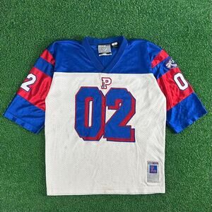Vintage Y2K Paco Jeans Stitched Football Jersey Blue Red White